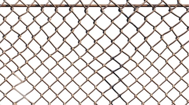 Close up view of a metal chain link fence with a dark background creating a textured pattern real estate business ,technology ,selling ,purchasing ,agreement