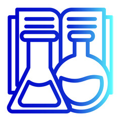 Chemistry  Icon # Learning Pack # Outline Gradient Style