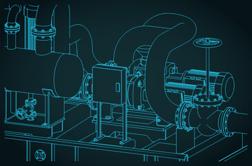 Pump skids for any fluid illustration
