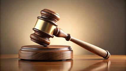 A Polished Wooden Gavel Rests on a Richly Grained Sound Block, Ready for the Next Legal Proceeding