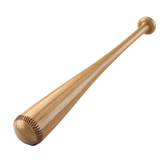 A wooden baseball bat with visible stitching on the end isolated against a black background plain shot real estate business ,technology ,selling ,purchasing ,agreement