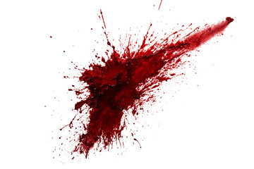Realistic Red Blood Splatter PNG &mdash; Dripping & Explosion Effects on Transparent Background