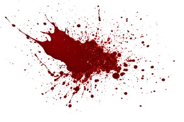 Realistic Red Blood Splatter PNG &mdash; Dripping & Explosion Effects on Transparent Background