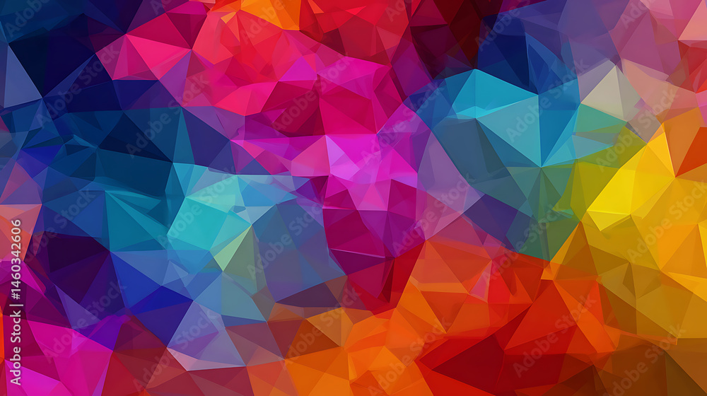 Poster abstract colorful polygon background