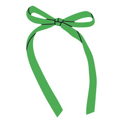 Stylish vector illustration of a bow. Perfect for greeting card, invitation or packaging design, fashion prints, logos and other creative projects. Vector illustration isolated on white background.