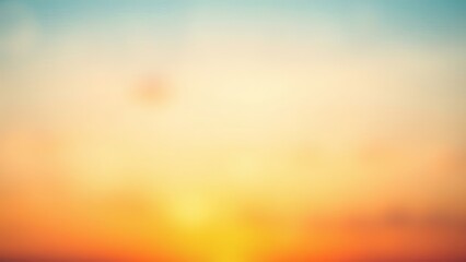 Fototapeta premium Bright summer evening wallpaper with soft blurred background space