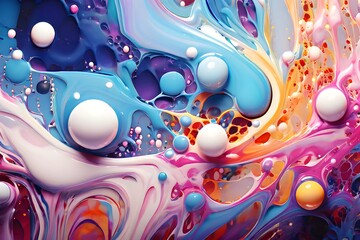 Obraz premium abstract background with bubbles