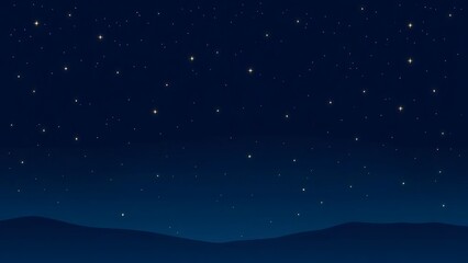 Fototapeta premium A soothing message with stars twinkling over a peaceful night sky