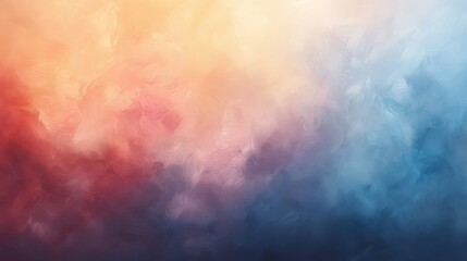 Fototapeta premium Abstract painting with soft color gradients.