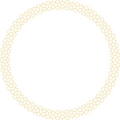 Decorative Gold Circular Border Frame