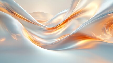 Naklejka premium Abstract design with flowing, metallic textures.