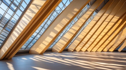Obraz premium Integrated shading fins between floors for improved thermal control