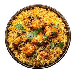 Delicious Chicken Biryani Aromatic Rice Dish