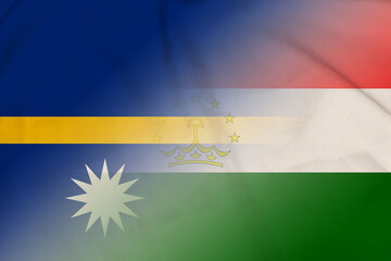 Nauru and Tajikistan national flag international relations TJK NRU