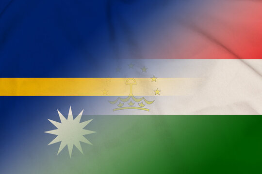 Nauru and Tajikistan national flag international relations TJK NRU