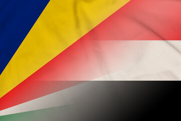 Seychelles and Sudan political flag international relations SDN SYC