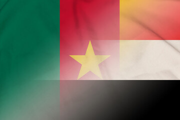 Cameroon and Sudan political flag international contract SDN KHM