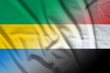 Gabon and Yemen government flag international contract YEM GAB