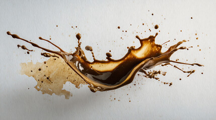 Obraz premium Artistic coffee stain splash