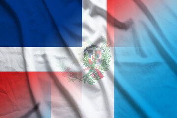 Dominican Republic and Guatemala national flag transborder contract GTM DOM
