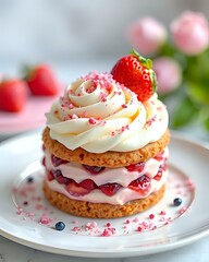 pancakes with strawberry