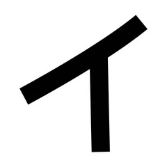 Obraz premium Katakana letter I