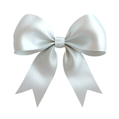 Elegant White Satin Bow Gift Ribbon Decoration