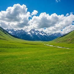 Obraz premium mountain landscape with blue sky