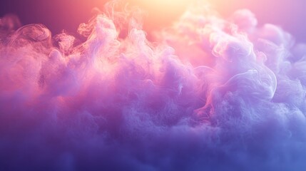 Fototapeta premium Abstract swirling smoke formations in vibrant hues.