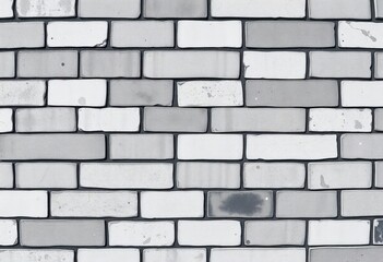 Fototapeta premium Seamless grunge gray, white, anthracite geometric rectangle mosaic tile texture, copy space, grey