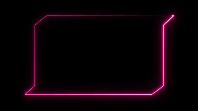 HUD template. Frame HUD element and road arrow.Universal technology line and frame video overlay futuristic HUD head up display interface template