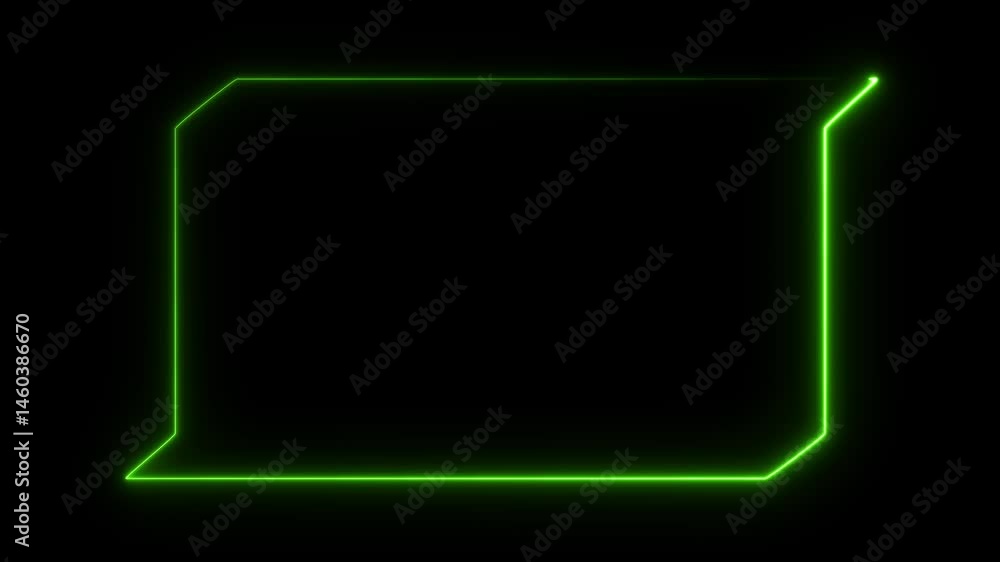 Aufkleber hud template. frame hud element and road arrow.universal technology line and frame video overlay fut