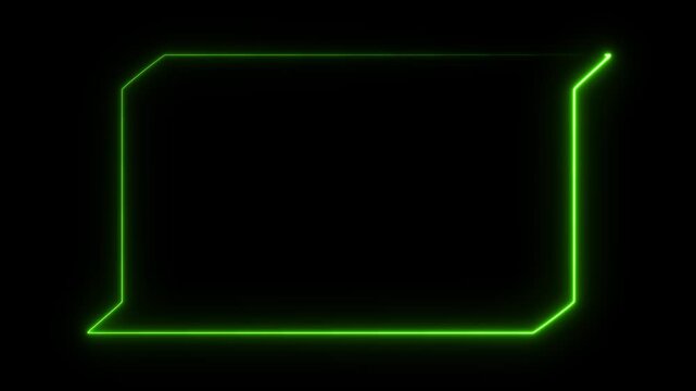 HUD template. Frame HUD element and road arrow.Universal technology line and frame video overlay futuristic HUD head up display interface template