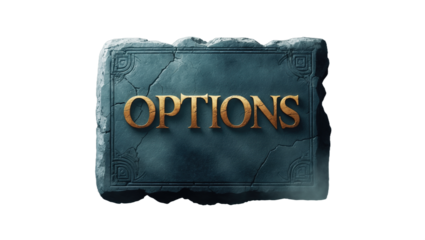 Stone Options Setting Graphic white transparent background
