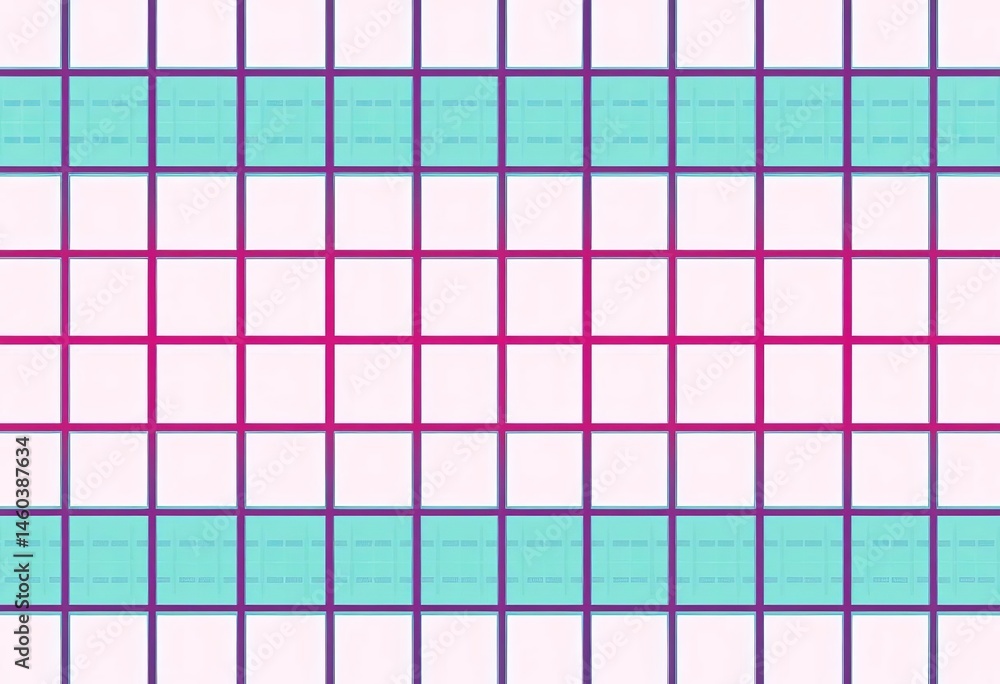 Aufkleber seamless squared grid pattern ideal for math notebooks, school projects, and graph paper designs, sc