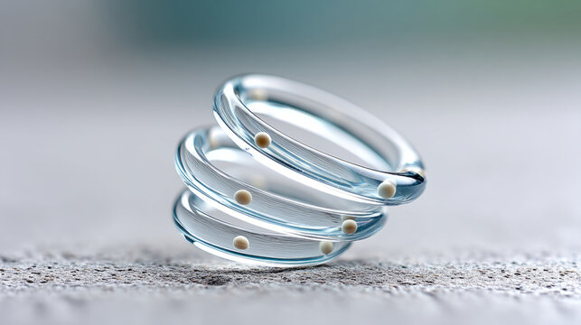 Mesmerizing salp chain spiraling upward - nature's graceful ascend