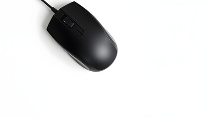 Wireless mouse and mousepad on white background, top view. Space for text, Dreamy. with white shades