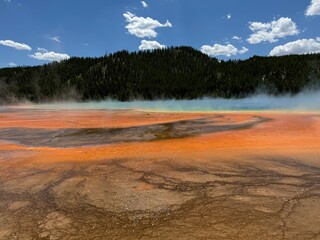 Grand Prismatic Spring at Yellowstone National Park