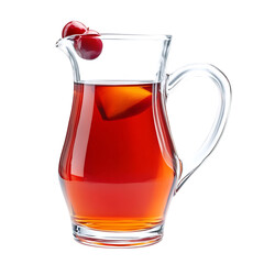 Cherry Apple Cider Pitcher Isolated on Transparent Background