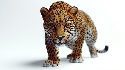 Obraz premium Majestic leopard, focused gaze