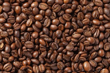 Obraz premium Roasted coffee beans close-up (4)