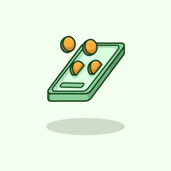 Vector illustration of a digital wallet representing mobile payment financial technology and secure online transactions Ideal for fintech apps e commerce banking and digital finance content Scalable a