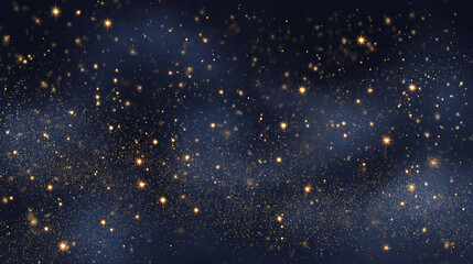 Fototapeta premium Glitter little millions of stars on dark blue night sky background