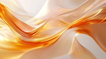 Obraz premium Abstract flowing liquid design with warm tones.