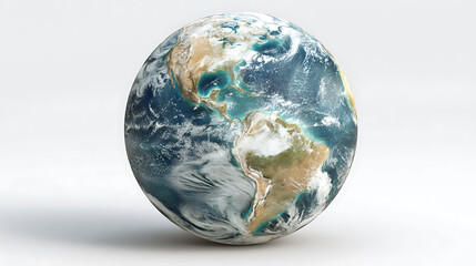 Fototapeta premium Earth globe geography sphere object on isolated