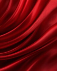 Obraz premium Crimson Fabric Drape Texture