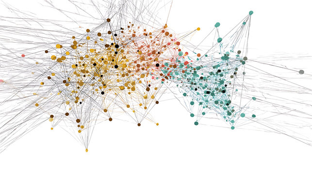 Dynamic network graph visualizing connections in fraud detection analysis