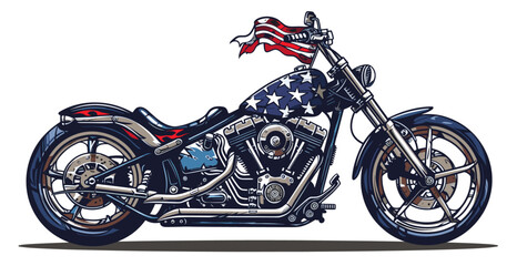 American Chopper Motorcycle Sticker