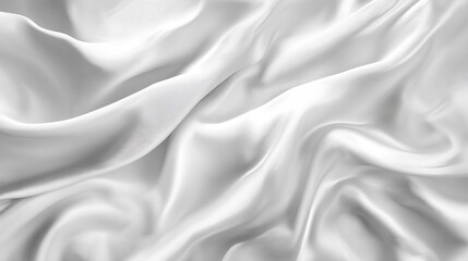Obraz premium Draped White Fabric Texture