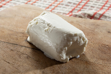 A view of a block of chevre.